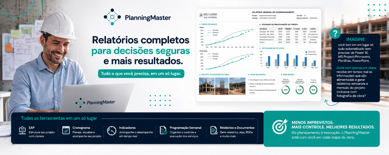 PlanningMaster — Relatórios completos