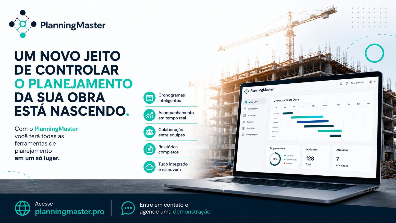 PlanningMaster — controle do planejamento da sua obra